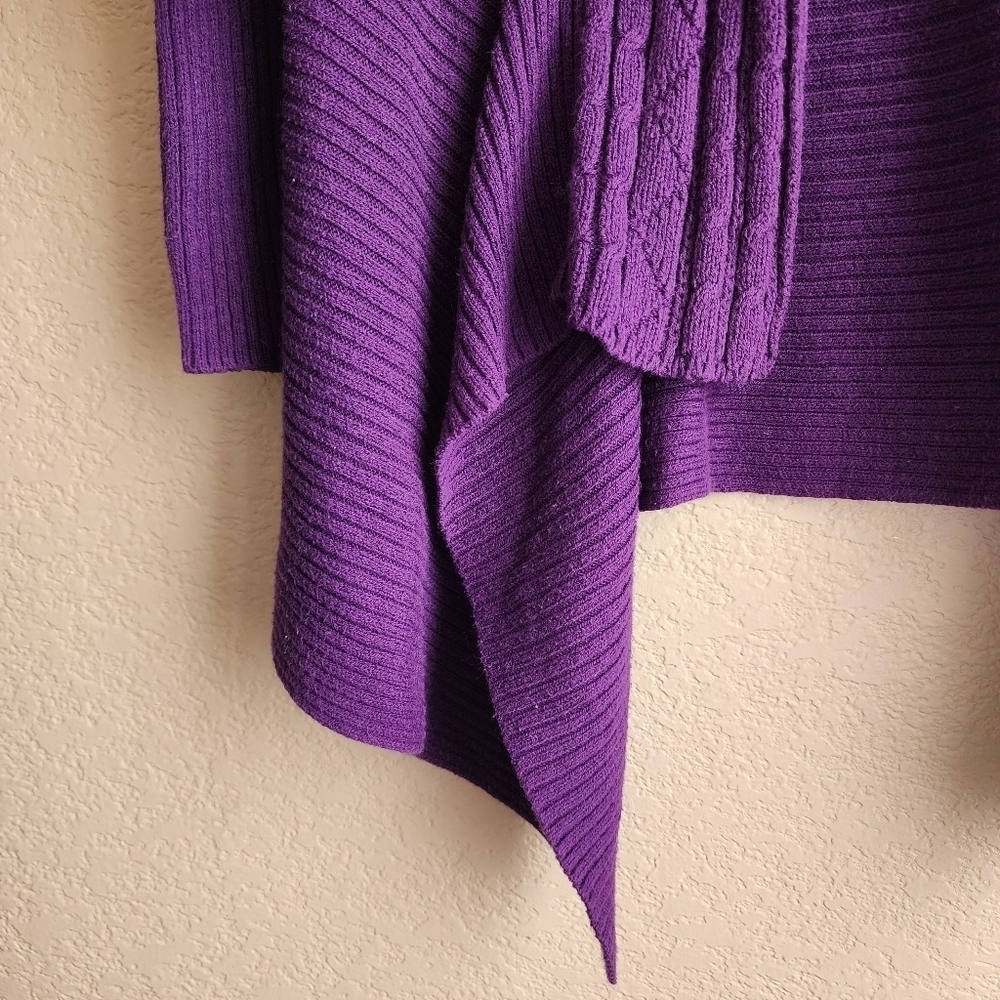 Dress Barn Purple Women's Knitted Sweater Cardigan Size S - Picture 6 of 14